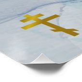 Flüsse des lebenden Wassers Orthodoxe Christliche  Poster (Ecke)