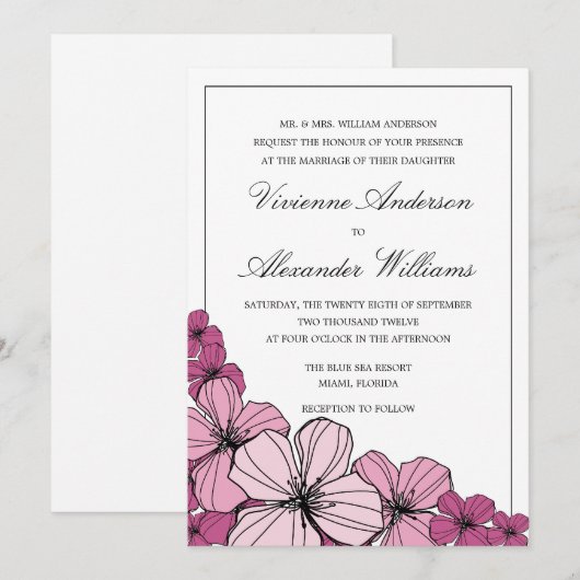 FLÜSSE | EINLADUNG (Vorne/Hinten)