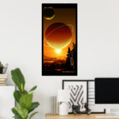 Flüsse Flame - Planet Epsilon Zeta 2 Poster (Heimbüro)
