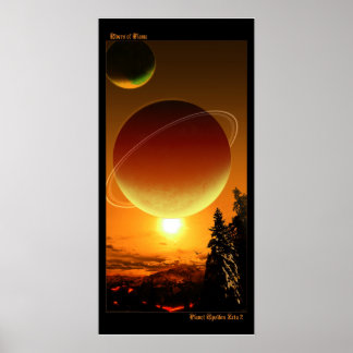 Flüsse Flame - Planet Epsilon Zeta 2 Poster