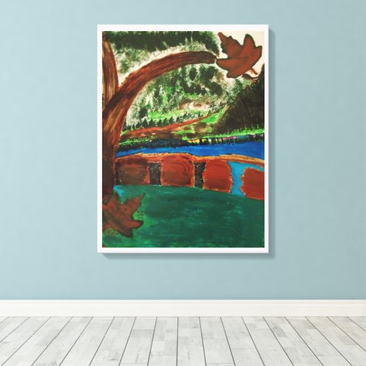 Flüsse Gestohlene Leinwand Prin (Insitu (Holzboden))