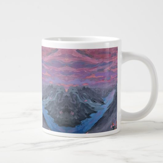 Flüsse ihrer Kindheit Jumbo-Tasse (Rechts)