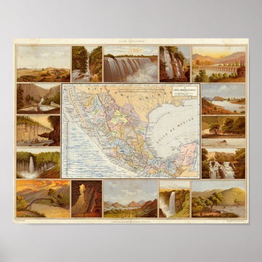 Flüsse in Mexiko Poster (Vorne)