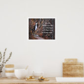 Flüsse leben Wasser Inspiration Bibel Zitat Poster (Küche)