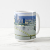 Flüsse Pittsburghs Pennsylvania Kaffeetasse (VorderseiteRechts)