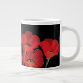 Flüsse Rouges Sur Noir Jumbo-Tasse (Rechts)