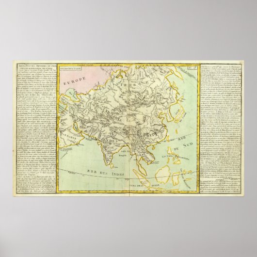 Flüsse und Berge Asiens Poster (Vorne)