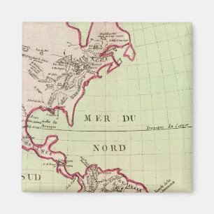 Flüsse und Berge in Amerika Magnet