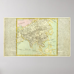 Flüsse und Berge von Asien Poster