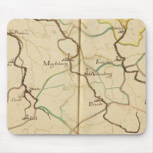 Flüsse und Täler Deutschlands Mousepad (Vorne)