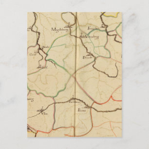 Flüsse und Täler Deutschlands Postkarte