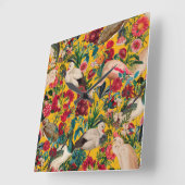 FLÜSSE UND VÖGEL XVIII QUADRATISCHE WANDUHR (Winkel)