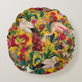 FLÜSSE UND VÖGEL XVIII RUNDES KISSEN