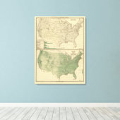 Flusseinzugsgebiete, Forstwirtschaft Leinwanddruck (Insitu (Holzboden))