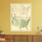 Flusseinzugsgebiete, Forstwirtschaft Leinwanddruck (Insitu (Wohnzimmer))