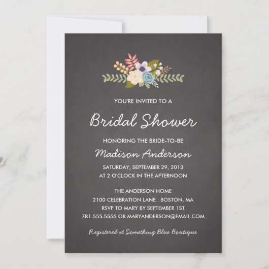 FLÜSSEL| BRIDAL SHOWING INVITATION EINLADUNG (Vorderseite)