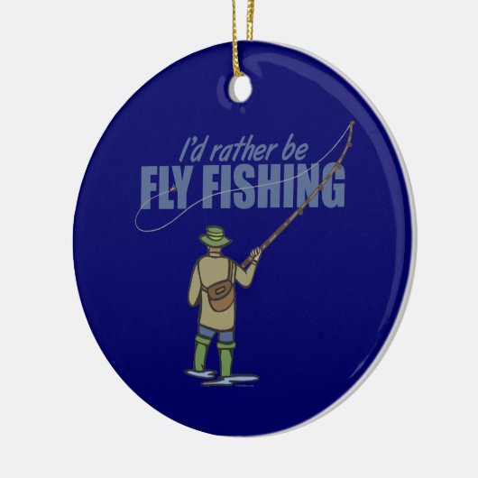 Flussfischerei in Gewässern Keramikornament (Links)