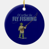 Flussfischerei in Gewässern Keramikornament (Hinten)