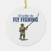 Flussfischerei in Gewässern Keramikornament (Vorne)