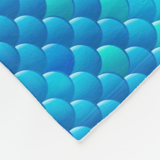 Flussfischskalen Fleecedecke (Ecke)