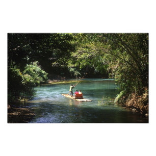 Flussfloßfahrt auf dem Martha Brae River, Falmouth Fotodruck