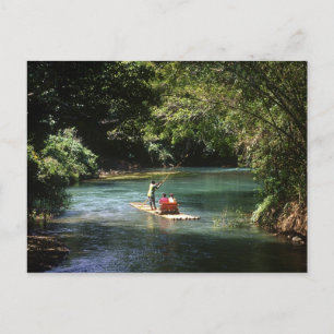 Flussfloßfahrt auf dem Martha Brae River, Falmouth Postkarte