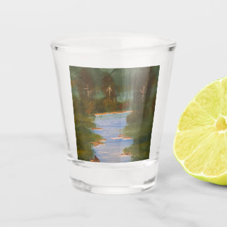 Flussglas schnapsglas