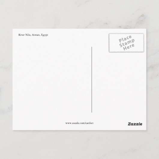 Flussgraben Postkarte (Rückseite)