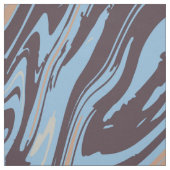 Flüssig Abstraktes blaues Muster Textile Gewebe Stoff (Muster)