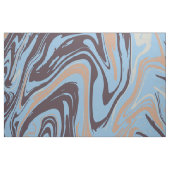 Flüssig Abstraktes blaues Muster Textile Gewebe Stoff (Fat Quarter (45,7 x 55,9 cm))