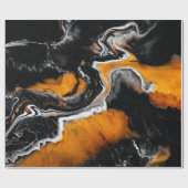 Flüssig-Acrylbild mit kunstvoll gemischten Farben Geschenkpapier (Flach)