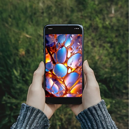 Flüssig gefärbtes Glas Poster