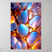 Flüssig gefärbtes Glas Poster (Vorne)