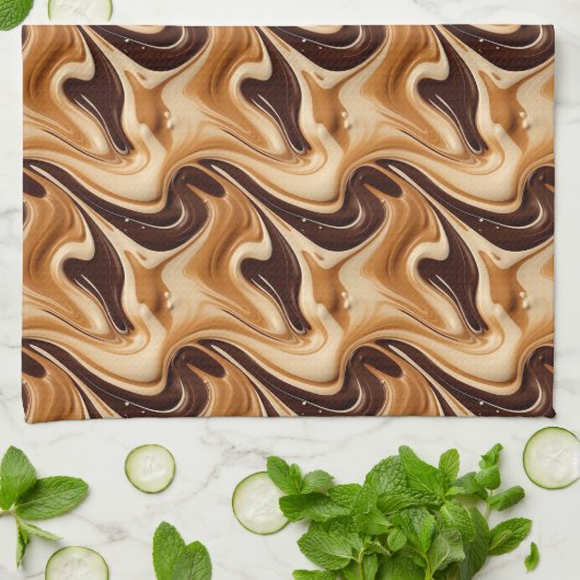 Flüssig gefliestes Muster Geschirrtuch (Gefaltet)