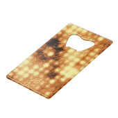 Flüssig-Gold-Muster Kreditkarten Flaschenöffner (Vorderseite Schrägansicht)