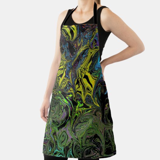 Flüssig-Graffiti-Gelb Schürze (InSitu)