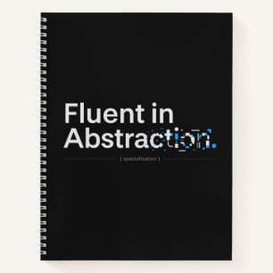 Flüssig in Abstraktion Dark Mode Coding Design Notizblock