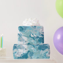 Flüssig Ozean Aqua Blau Drift Weiß abstraktes Must