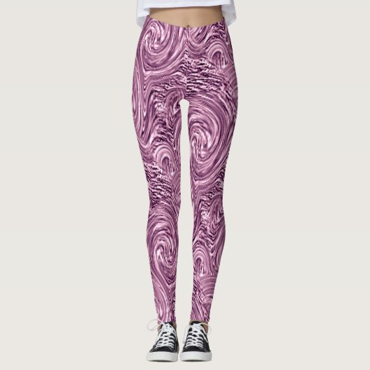 Flüssig rosa Leggings (Vorderseite)