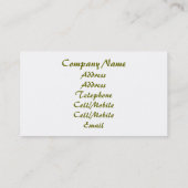 FLÜSSIG VISITENKARTE (Rückseite)