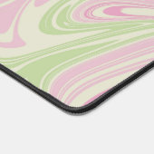 Flüssig-wirbelfarbenes rosa Muster Schreibtischunterlage (Ecke)