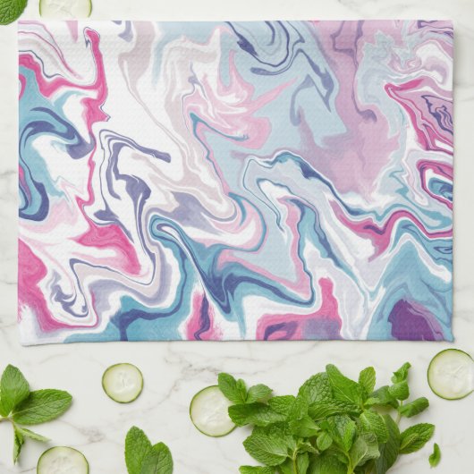 Flüssigacrylat Geschirrtuch (Gefaltet)