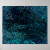 Flüssigblau Poster (Vorne)