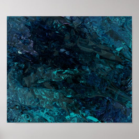 Flüssigblau Poster (Vorne)