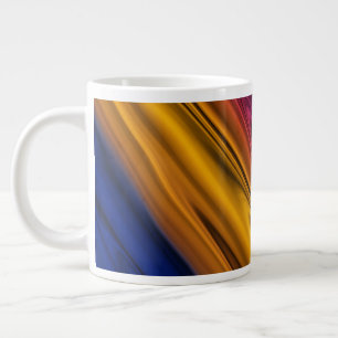 Flüssige abstrakte Malerei Jumbo-Tasse