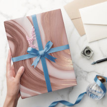 Flüssige Bewegung Roségold Rosa Glow Abstrakte Mus