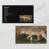 Flüssige Bewegung Visitenkarte (Vorne/Hinten)