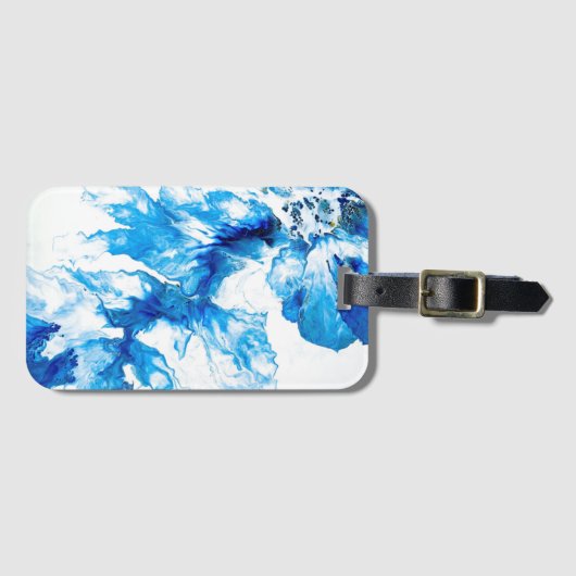 Flüssige Blume Gepäckanhänger (Vorderseite (Horizontal))