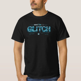 Flüssige Chrome-Typografie T-Shirt