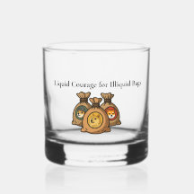 Flüssige Courage Doge Meme Coin Whiskey Glass
